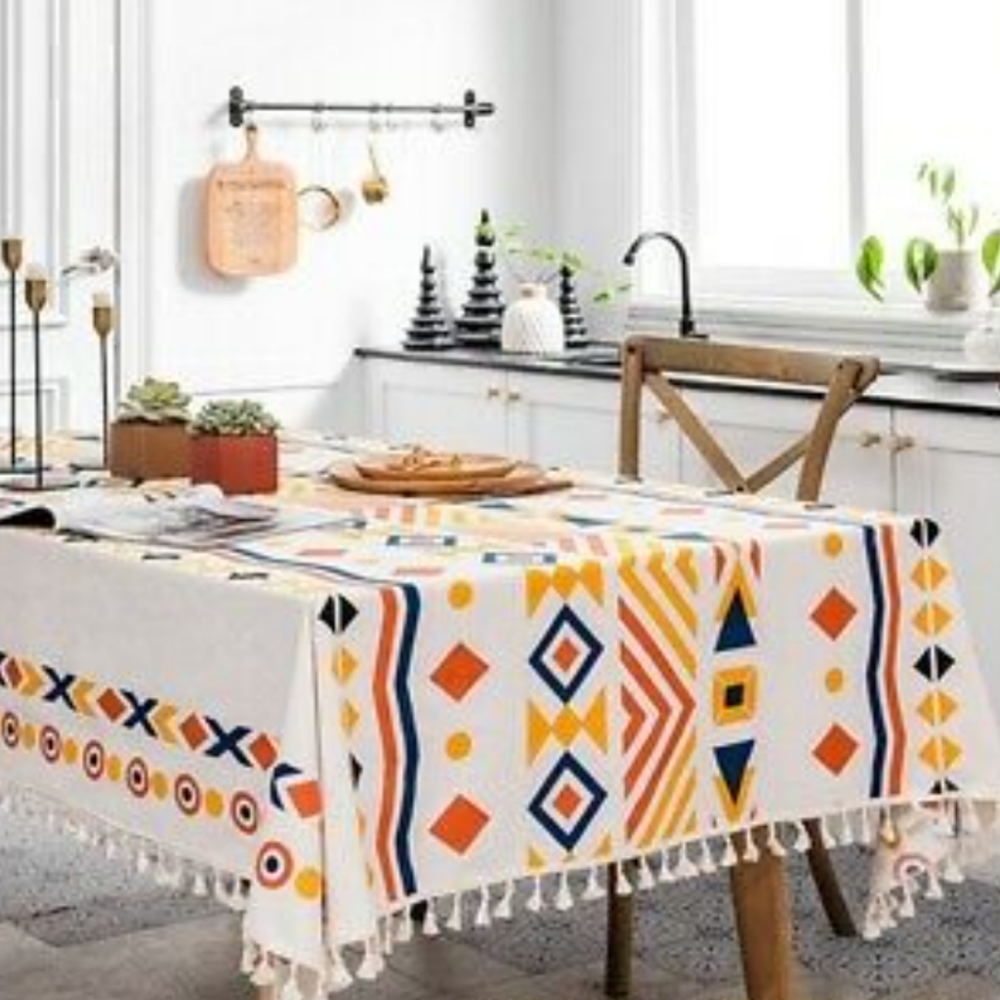 • NEW ColoKey Boho Tablecloth  55" x 102" •